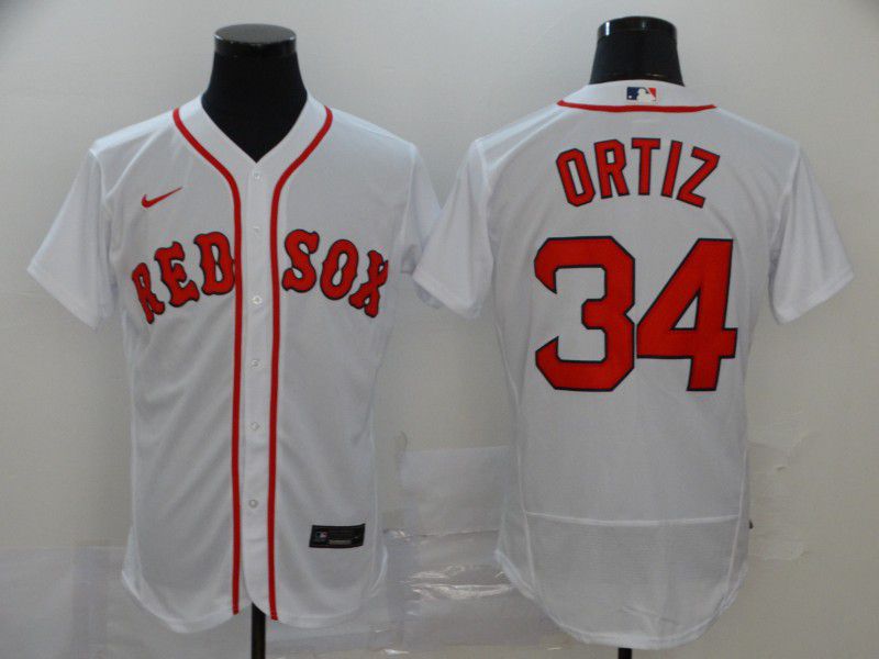 Men Boston Red Sox #34 Ortiz White Elite Nike Elite MLB Jerseys->nfl hats->Sports Caps